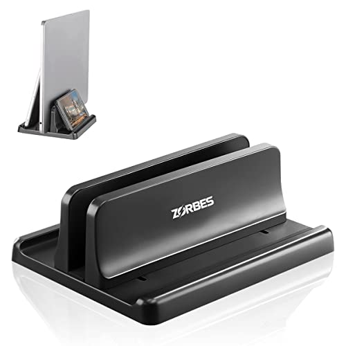 ZORBES Laptop Holder for Desk with Silicone to Protect Notebook Sizes Adjustable Vertical Laptop Stand Holder Slots Laptop Dock for iPad MacBook Stand 13 Inch Phone Stand Organizer Rack ZORBES Laptop Holder for Desk with Silicone to Protect Notebook Sizes Adjustable Vertical Laptop Stand Holder Slots Laptop Dock for iPad MacBook Stand 13 Inch Phone Stand Organizer Rack